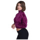 Target Γυναικεία μπλούζα Turtle Neck Crop Top Velour Fuel